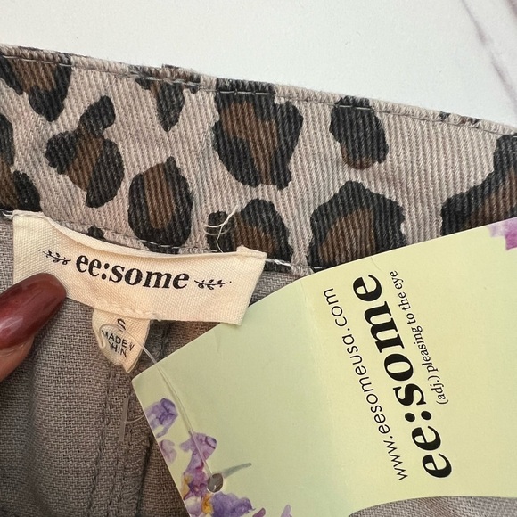 NWT ee:some Leopard Print Skirt - Picture 3 of 4